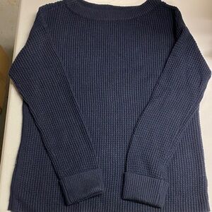 Talbots Navy Blue Women's Crew Neck Sweater size P 838